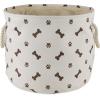 imageBone Dry Pet Storage Collection Paw and Bone Print Small Rectangle 14x8x9quot RoseDark Brown