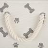 imageBone Dry Pet Storage Collection Paw and Bone Print Small Rectangle 14x8x9quot RoseGray