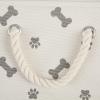 imageBone Dry Pet Storage Collection Paw and Bone Print Small Rectangle 14x8x9quot RoseGray