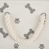 imageBone Dry Pet Storage Collection Paw and Bone Print Small Rectangle 14x8x9quot RoseGray