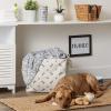 imageBone Dry Pet Storage Collection Paw and Bone Print Small Rectangle 14x8x9quot RoseGray