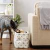imageBone Dry Pet Storage Collection Paw and Bone Print Small Rectangle 14x8x9quot RoseGray