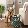 imageBone Dry Pet Storage Collection Paw and Bone Print Small Rectangle 14x8x9quot RoseHunter Green Trellis