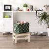 imageBone Dry Pet Storage Collection Paw and Bone Print Small Rectangle 14x8x9quot RoseHunter Green Trellis