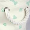imageBone Dry Pet Storage Collection Paw and Bone Print Small Rectangle 14x8x9quot RoseMint