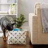 imageBone Dry Pet Storage Collection Paw and Bone Print Small Rectangle 14x8x9quot RoseNautical Blue