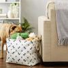 imageBone Dry Pet Storage Collection Paw and Bone Print Small Rectangle 14x8x9quot RoseNautical Blue