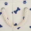 imageBone Dry Pet Storage Collection Paw and Bone Print Small Rectangle 14x8x9quot RoseNautical Blue