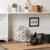 imageBone Dry Pet Storage Collection Paw and Bone Print Small Rectangle 14x8x9quot RoseNautical Blue