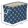 imageBone Dry Pet Storage Collection Paw and Bone Print Small Rectangle 14x8x9quot RoseNavy
