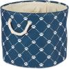 imageBone Dry Pet Storage Collection Paw and Bone Print Small Rectangle 14x8x9quot RoseNavy