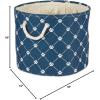 imageBone Dry Pet Storage Collection Paw and Bone Print Small Rectangle 14x8x9quot RoseNavy