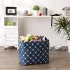 imageBone Dry Pet Storage Collection Paw and Bone Print Small Rectangle 14x8x9quot RoseNavy