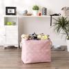 imageBone Dry Pet Storage Collection Paw and Bone Print Small Rectangle 14x8x9quot RosePink