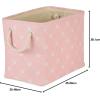 imageBone Dry Pet Storage Collection Paw and Bone Print Small Rectangle 14x8x9quot RosePink