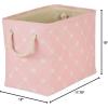 imageBone Dry Pet Storage Collection Paw and Bone Print Small Rectangle 14x8x9quot RosePink