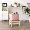 imageBone Dry Pet Storage Collection Paw and Bone Print Small Rectangle 14x8x9quot RosePink