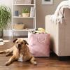 imageBone Dry Pet Storage Collection Paw and Bone Print Small Rectangle 14x8x9quot RosePink