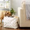 imageBone Dry Pet Storage Collection Paw and Bone Print Small Rectangle 14x8x9quot RoseRose