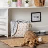 imageBone Dry Pet Storage Collection Paw and Bone Print Small Rectangle 14x8x9quot RoseRose