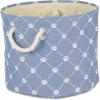 imageBone Dry Pet Storage Collection Paw and Bone Print Small Rectangle 14x8x9quot RoseStonewash Blue