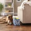 imageBone Dry Pet Storage Collection Paw and Bone Print Small Rectangle 14x8x9quot RoseStonewash Blue