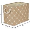 imageBone Dry Pet Storage Collection Paw and Bone Print Small Rectangle 14x8x9quot RoseTaupe
