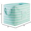 imageBone Dry Pet Storage Collection Striped Paw Patch Bin Small Round NavyAqua