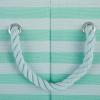 imageBone Dry Pet Storage Collection Striped Paw Patch Bin Small Round NavyAqua