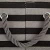 imageBone Dry Pet Storage Collection Striped Paw Patch Bin Small Round NavyBlack