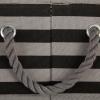 imageBone Dry Pet Storage Collection Striped Paw Patch Bin Small Round NavyBlack