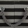 imageBone Dry Pet Storage Collection Striped Paw Patch Bin Small Round NavyBlack