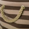 imageBone Dry Pet Storage Collection Striped Paw Patch Bin Small Round NavyBrown