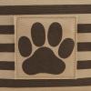 imageBone Dry Pet Storage Collection Striped Paw Patch Bin Small Round NavyBrown