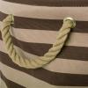 imageBone Dry Pet Storage Collection Striped Paw Patch Bin Small Round NavyBrown