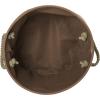 imageBone Dry Pet Storage Collection Striped Paw Patch Bin Small Round NavyBrown