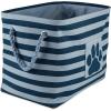 imageBone Dry Pet Storage Collection Striped Paw Patch Bin Small Round NavyDark Navy