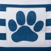 imageBone Dry Pet Storage Collection Striped Paw Patch Bin Small Round NavyNavy