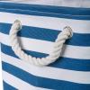 imageBone Dry Pet Storage Collection Striped Paw Patch Bin Small Round NavyNavy