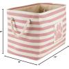 imageBone Dry Pet Storage Collection Striped Paw Patch Bin Small Round NavyRose