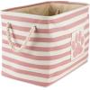 imageBone Dry Pet Storage Collection Striped Paw Patch Bin Small Round NavyRose