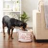 imageBone Dry Pet Storage Collection Striped Paw Patch Bin Small Round NavyRose