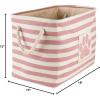 imageBone Dry Pet Storage Collection Striped Paw Patch Bin Small Round NavyRose
