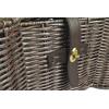 imageBone Dry Pet Storage Collection Toy Basket Medium 21x13x8quot Brown Plastic WickerBrown Plastic Wicker