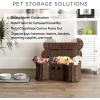 imageBone Dry Pet Storage Collection Toy Basket Medium 21x13x8quot Brown Plastic WickerGray Plastic Wicker