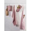 imageDII 100 Cotton Solid Chambray Kitchen Set Oven Mitts Blue 2 PieceBarn Red
