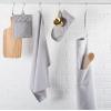 imageDII 100 Cotton Solid Chambray Kitchen Set Oven Mitts Blue 2 PieceGray