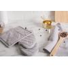 imageDII 100 Cotton Solid Chambray Kitchen Set Oven Mitts Blue 2 PieceGray