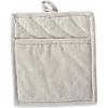imageDII 100 Cotton Solid Chambray Kitchen Set Oven Mitts Blue 2 PieceNatural