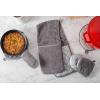 imageDII Basic Terry Collection 100 Cotton Quilted Oven Mitt Aqua 2 PieceGray